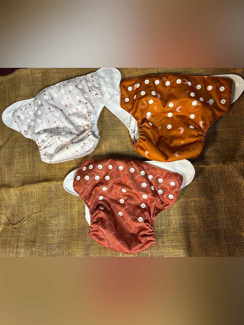 Cloth Diapers - 14 cloth diapers and 12 inserts - Picture 9 of 14